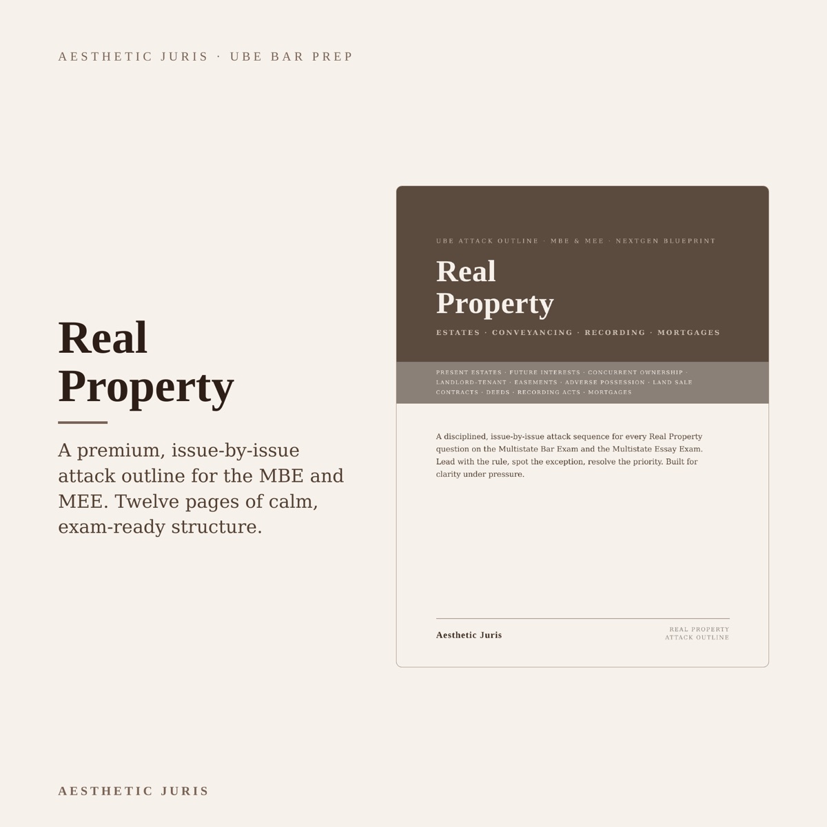 Real Property Attack Outline