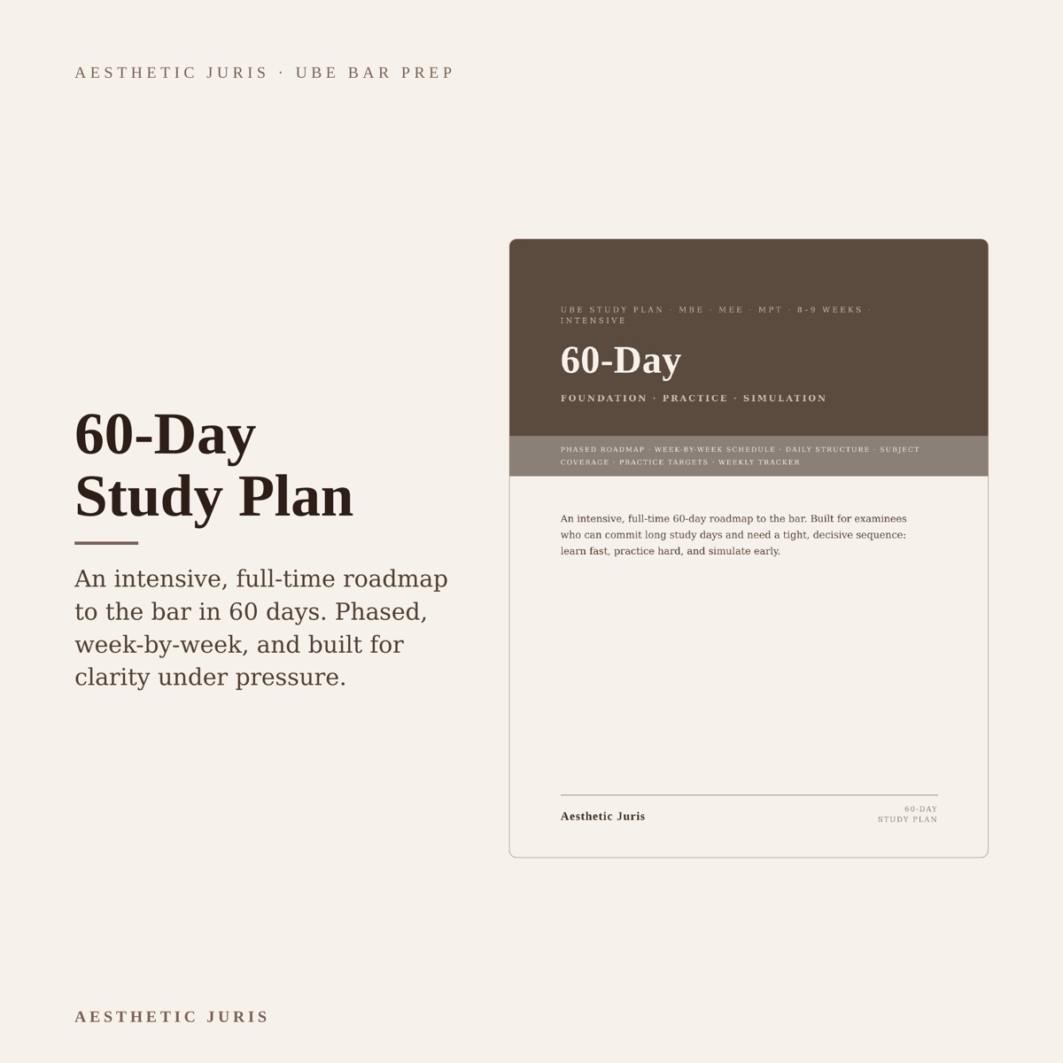 The 60-Day Bar Prep Study Plan